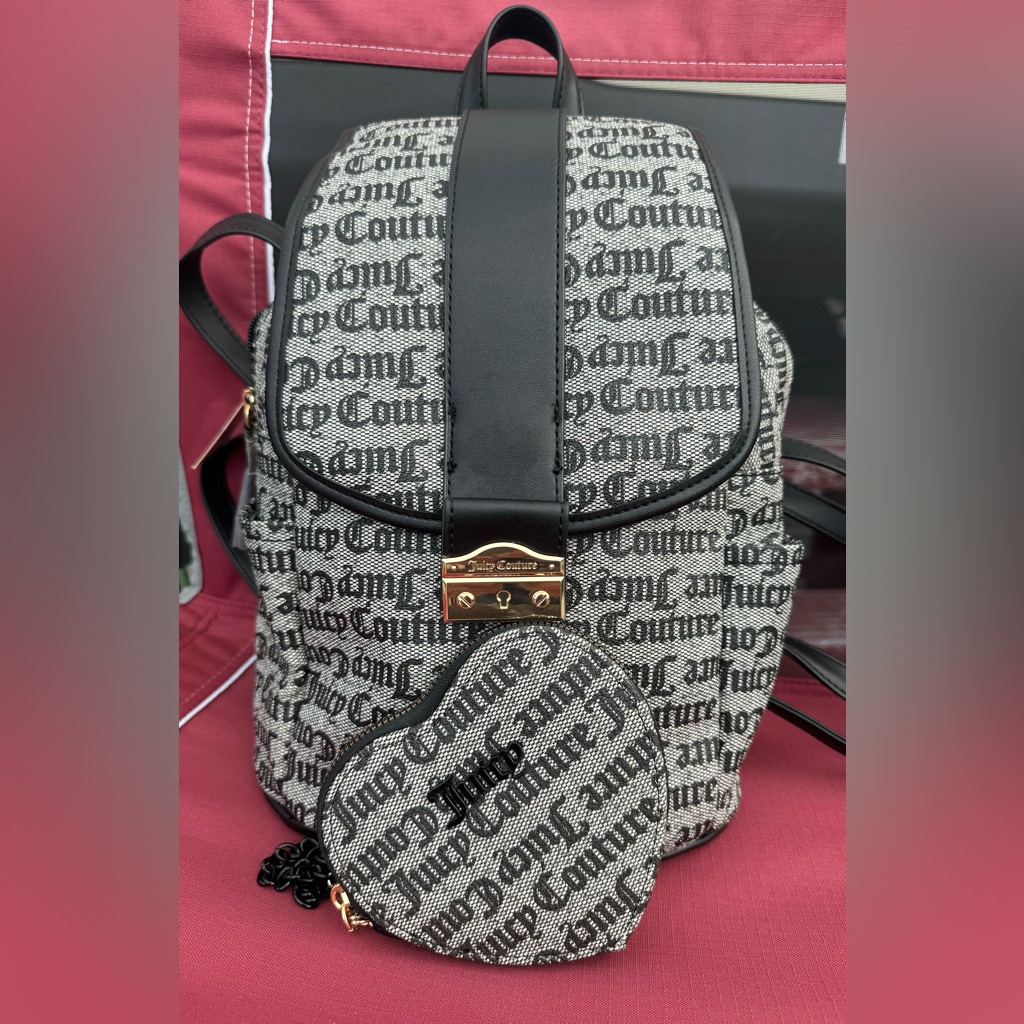 Two Pieces  Juicy Couture Backpack  Wristlet Brand NewTwo Matching Pieces